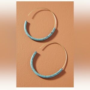 NWOT Anthropologie Isa hoop earrings